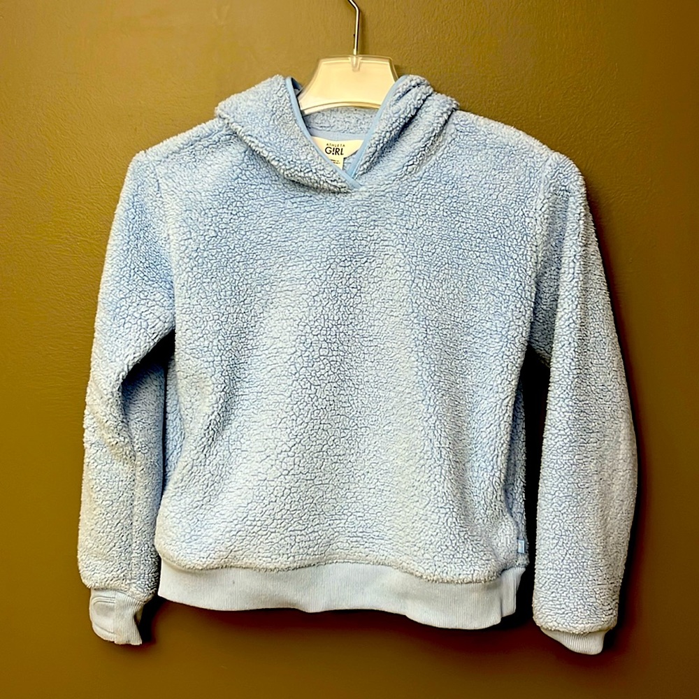 Athleta Girls So Snug Sherpa Hoodie 2.0 Blue - Size 8-10